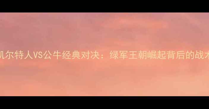 图片 09赛季凯尔特人VS公牛经典对决：绿军王朝崛起背后的战术与传奇