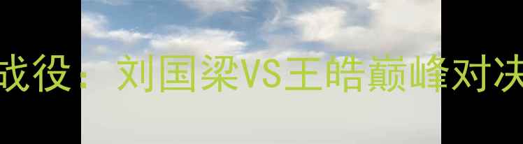 图片 2003年男单经典战役：刘国梁VS王皓巅峰对决技术与历史影响