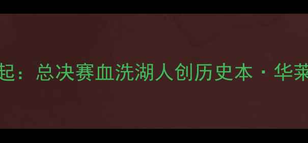 图片 2004活塞王朝崛起：总决赛血洗湖人创历史本·华莱士封神之战深度