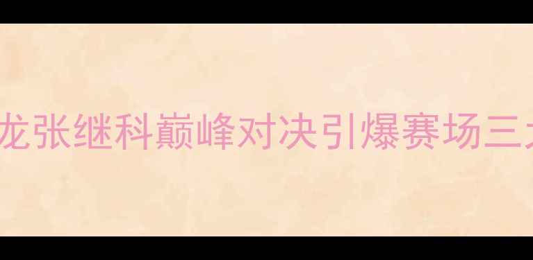 图片 2009年全运会乒乓球决赛：马龙张继科巅峰对决引爆赛场三大经典战役铸就中国乒坛传奇1
