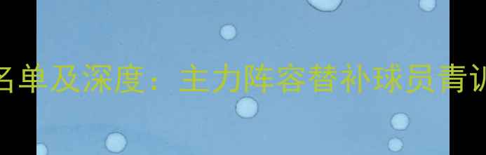 图片 AC米兰完整名单及深度：主力阵容替补球员青训新星全曝光
