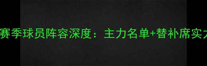 图片 AC米兰赛季球员阵容深度：主力名单+替补席实力盘点1