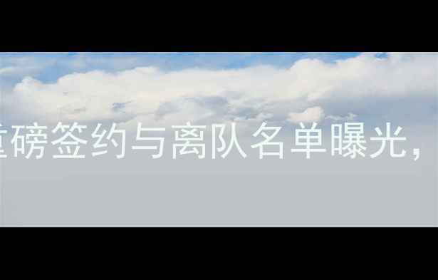 图片 CBA夏窗转会动态全：重磅签约与离队名单曝光，国家队成员去向引热议