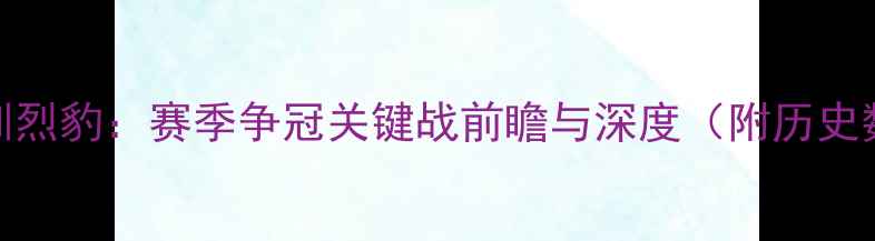 图片 CBA江苏龙VS深圳烈豹：赛季争冠关键战前瞻与深度（附历史数据战术分析）1