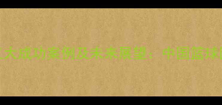 图片 CBA球员登陆NBA的五大成功案例及未来展望：中国篮球国际化进程的里程碑