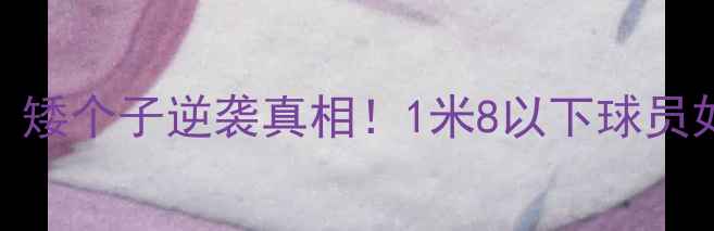 图片 CBA球员身高排名大：矮个子逆袭真相！1米8以下球员如何突破身高限制？1