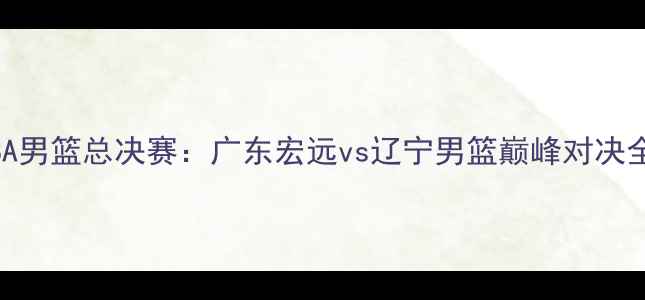 图片 CBA男篮总决赛：广东宏远vs辽宁男篮巅峰对决全1