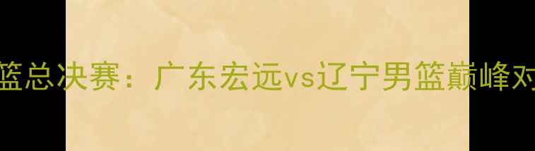 图片 CBA男篮总决赛：广东宏远vs辽宁男篮巅峰对决全2