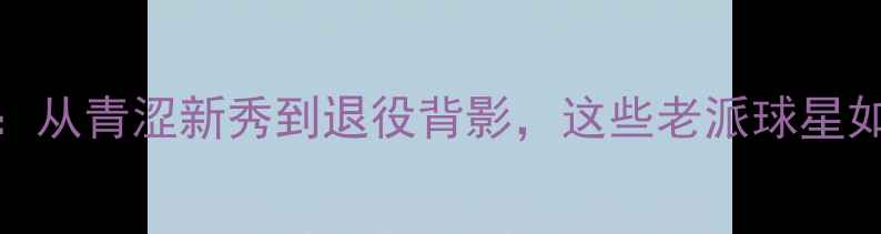 图片 NBA传奇生涯全：从青涩新秀到退役背影，这些老派球星如何改写历史？2