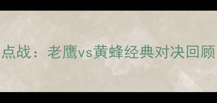 图片 NBA季后赛焦点战：老鹰vs黄蜂经典对决回顾与数据分析1