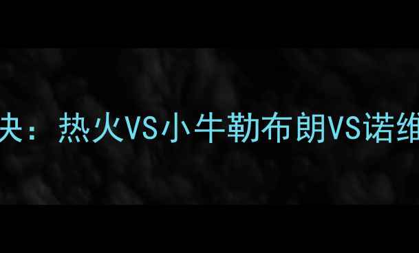 图片 NBA总决赛经典对决：热火VS小牛勒布朗VS诺维茨基的巅峰之战1