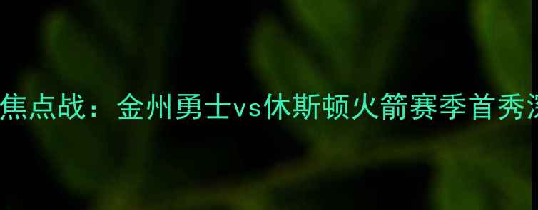 图片 NBA焦点战：金州勇士vs休斯顿火箭赛季首秀深度