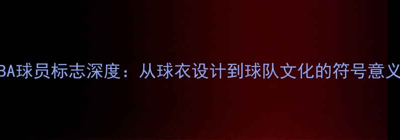 图片 NBA球员标志深度：从球衣设计到球队文化的符号意义1