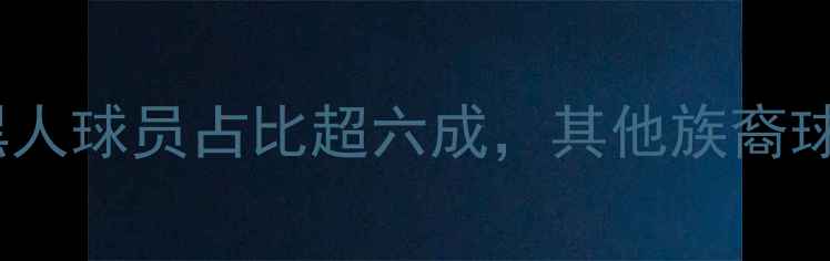 图片 NBA球员种族构成：黑人球员占比超六成，其他族裔球员的现状与未来趋势