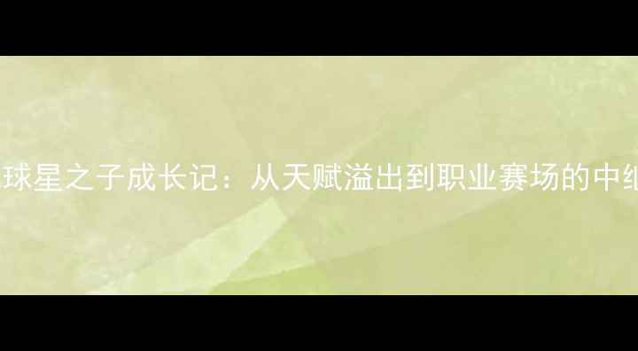 图片 NBA球星之子成长记：从天赋溢出到职业赛场的中继站