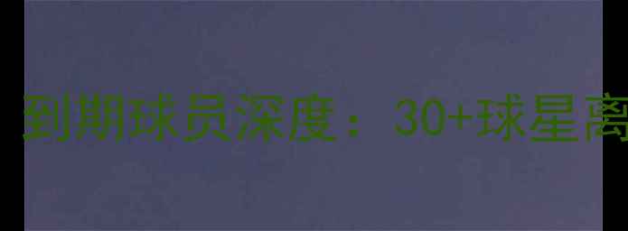 图片 NBA自由市场必看！到期球员深度：30+球星离队潮+薪资空间大2