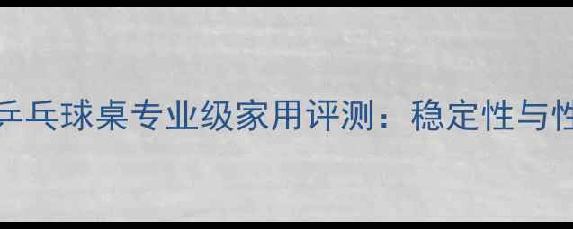 图片 Tibhar乒乓球桌专业级家用评测：稳定性与性能深度