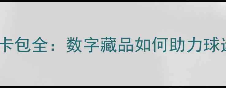图片 WC赛季限定球员卡包全：数字藏品如何助力球迷收藏与竞猜？2