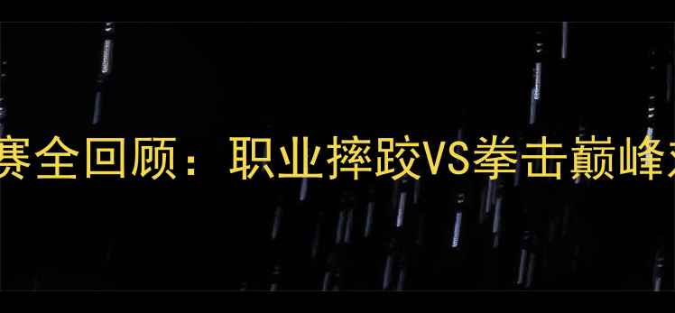 图片 WWE中美双雄争霸赛全回顾：职业摔跤VS拳击巅峰对决点燃热血时刻