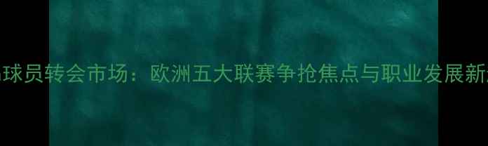 图片 avila球员转会市场：欧洲五大联赛争抢焦点与职业发展新趋势1
