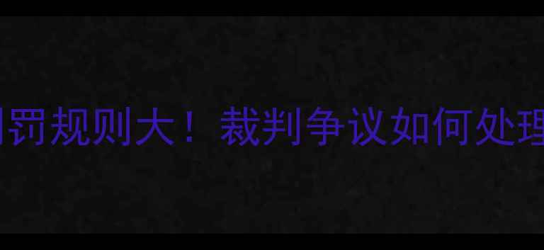 图片 ⚡乒乓球比赛违规判罚规则大！裁判争议如何处理？最新版裁判指南1
