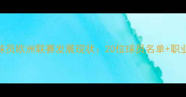 图片 ✨中国留洋球员欧洲联赛发展现状：20位球员名单+职业规划指南💼