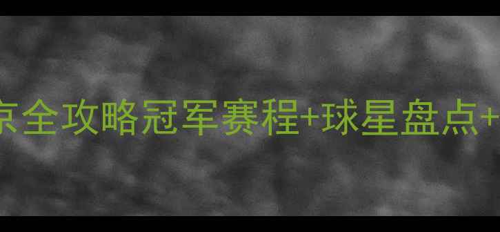 图片 ✨乒乓球东京全攻略冠军赛程+球星盘点+观赛指南🏆2