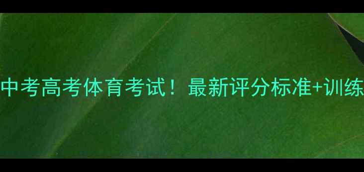 图片 ✨乒乓球纳入中考高考体育考试！最新评分标准+训练攻略全公开🏓