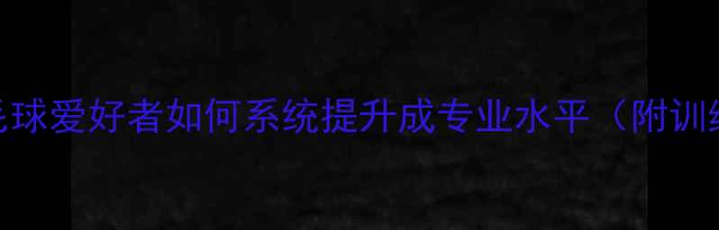 图片 ✨从零开始：业余羽毛球爱好者如何系统提升成专业水平（附训练计划+装备指南）🔥2