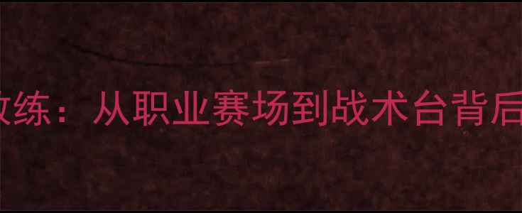 图片 ✨重庆球员兼教练：从职业赛场到战术台背后的逆袭人生🌟2