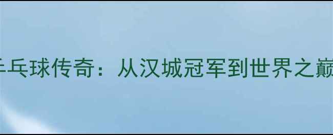 图片 ✨首尔奥运会乒乓球传奇：从汉城冠军到世界之巅的黄金时代🏆1