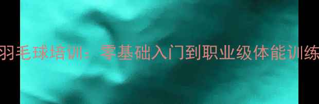 图片 ✨龚睿娜羽毛球培训：零基础入门到职业级体能训练全攻略🔥