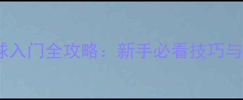 图片 上海乒乓球入门全攻略：新手必看技巧与训练方法2