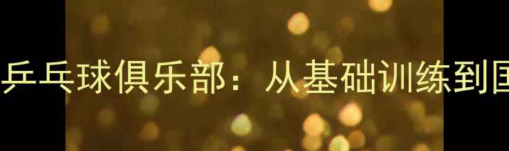 图片 专业级乒乓球俱乐部全天知乒乓球俱乐部：从基础训练到国际赛事的全方位培养平台2