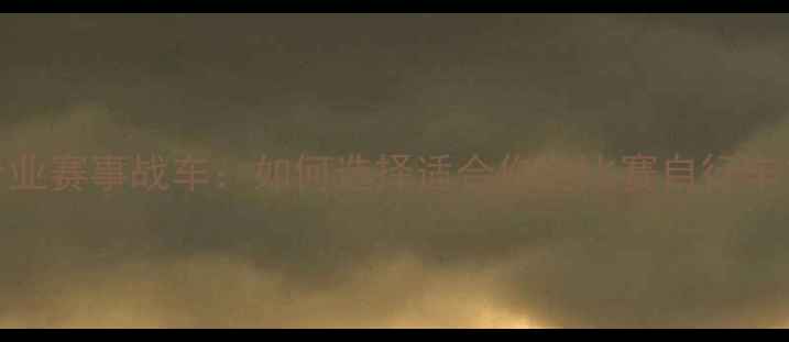 图片 专业赛事战车：如何选择适合你的比赛自行车？