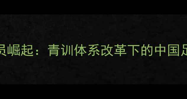 图片 中国00后球员崛起：青训体系改革下的中国足球未来之星