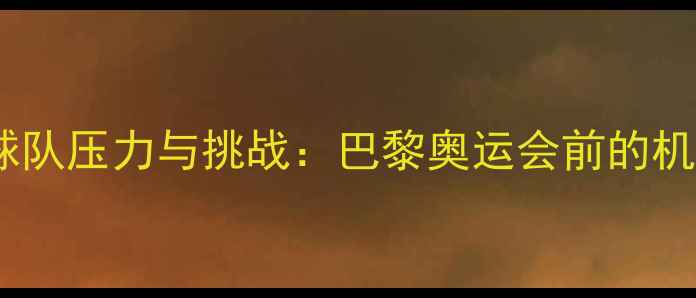 图片 中国乒乓球队压力与挑战：巴黎奥运会前的机遇与突破1