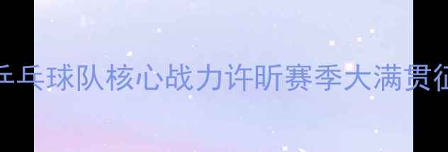 图片 中国乒乓球队核心战力许昕赛季大满贯征程全