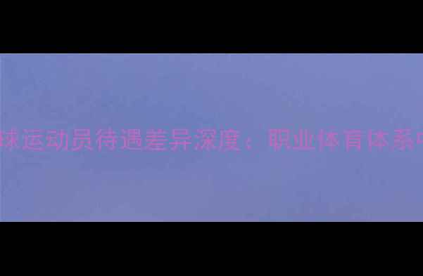 图片 中国女排与乒乓球运动员待遇差异深度：职业体育体系中的价值与公平1