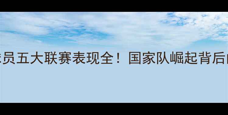 图片 中国海外球员五大联赛表现全！国家队崛起背后的秘密武器