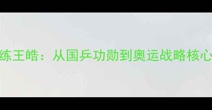 图片 中国男乒主教练王皓：从国乒功勋到奥运战略核心的成长与启示