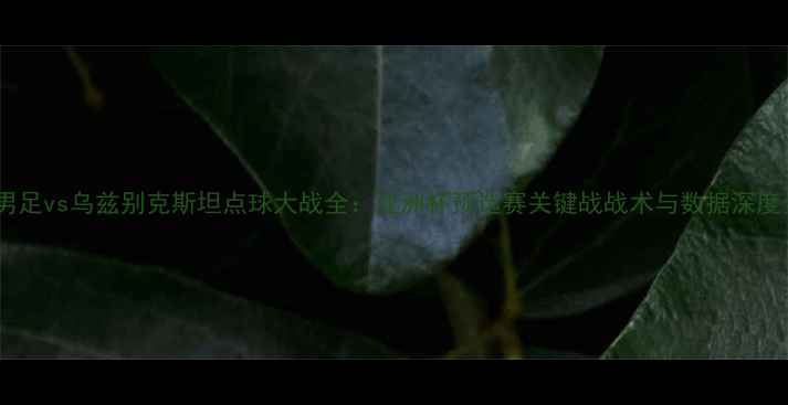 图片 中国男足vs乌兹别克斯坦点球大战全：亚洲杯预选赛关键战战术与数据深度分析1