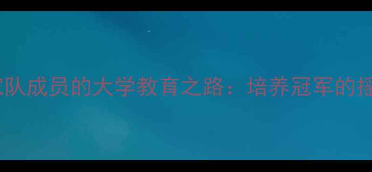 图片 中国羽毛球国家队成员的大学教育之路：培养冠军的摇篮与成长密码1