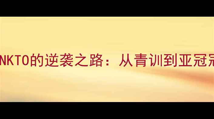 图片 中国足球新星JANKTO的逆袭之路：从青训到亚冠冠军的成长秘籍2