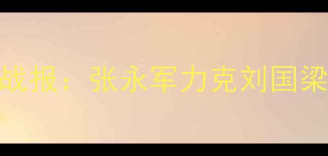 图片 中式八球职业联赛总决赛战报：张永军力克刘国梁夺冠赛事亮点与选手深度