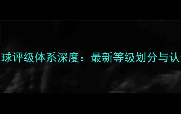 图片 中羽羽毛球评级体系深度：最新等级划分与认证全指南