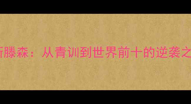 图片 丹麦羽毛球新锐汉斯·克里斯滕森：从青训到世界前十的逆袭之路——职业生涯回顾与技术2