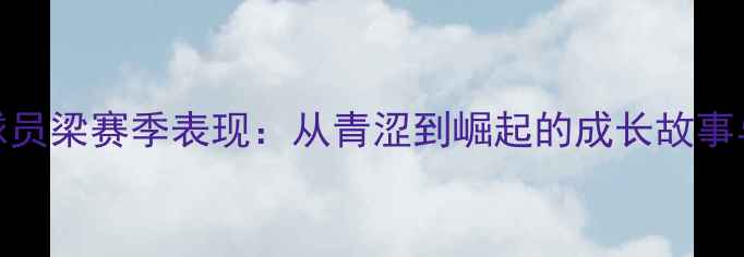 图片 主CBA新疆球员梁赛季表现：从青涩到崛起的成长故事与数据统计1