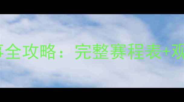 图片 乌拉圭国家队赛事全攻略：完整赛程表+观赛指南+球队深度