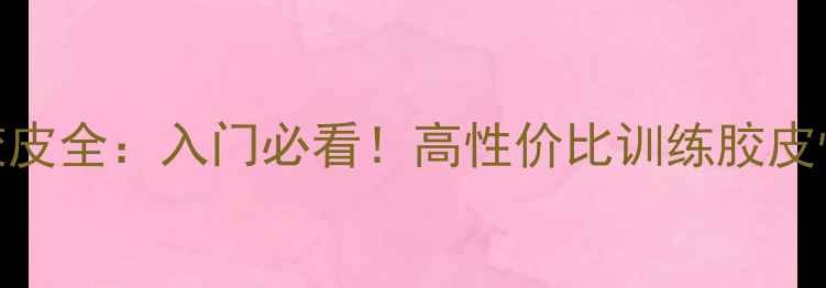 图片 乒乓球SR系列胶皮全：入门必看！高性价比训练胶皮性能与选择攻略
